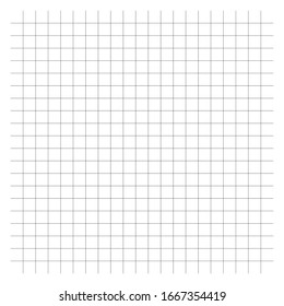 Plotting, measurement, blueprint pattern. Intersecting lines. Graph paper pattern. Crosshatch, checker lines as rulers for drafting. Cellular crossing lines, guidelines. Squared graph paper