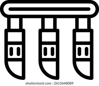 Plow Line Vector Icon Design