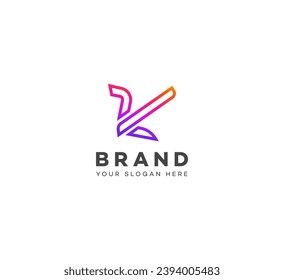 Plow logo design template elements. Vector illustration. New Modern logo.