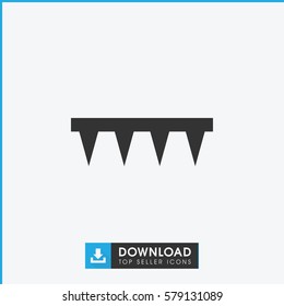 plowing tool icon illustration isolated vector sign symbol