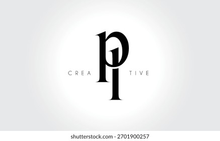 PLpl Elegant Serif Monogram Logo – Luxury Lowercase Typographic Lettermark for Modern Branding