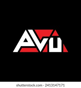 PLU triangle letter logo design with triangle shape. PLU triangle logo design monogram. PLU triangle vector logo template with red color. PLU triangular logo Simple, Elegant, and Luxurious design.