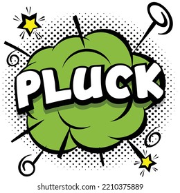 pluck Comic bright template with speech bubbles on colorful frames