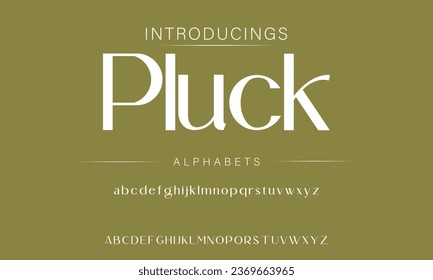 Pluck luxury elegant typography vintage serif font wedding invitation logo music fashion property