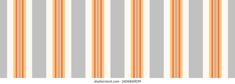 Pluffy fabric lines stripe, suit seamless vertical vector. Vorizontal texture pattern textile background in amber and red colors palette.