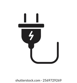 Plug adapter icon Line Art Logo set