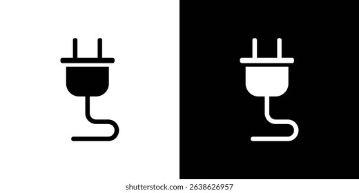 Plug adapter icon Vector in flat style. Collection silhouettes