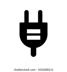 plug black icon
