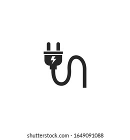 Plug Cable Icon vector sign isolated for graphic and web design. Plug Cable symbol template color editable on white background.