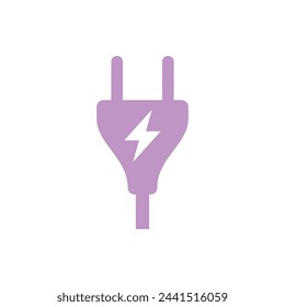 Plug Cable Icon Vector Template Illustration Design