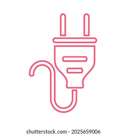 plug cable icons symbol vector elements for infographic web