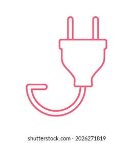 plug cable icons symbol vector elements for infographic web