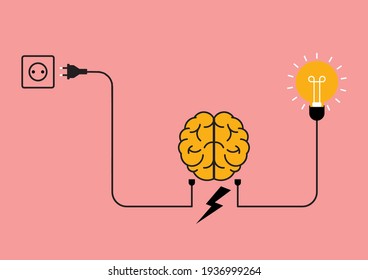 Plug and cable leads Brain charging and mental rest. 