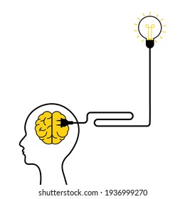 Plug and cable leads Brain charging and mental rest. 
