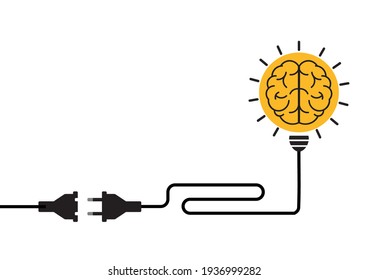 Plug and cable leads Brain charging and mental rest. 