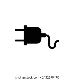 Plug Cable Vector Icon Design Template