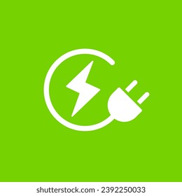 Plug-and-Ladesymbol für das ökologische Bild