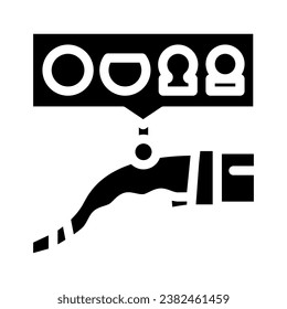 plug compatibility electric glyph icon vector. plug compatibility electric sign. isolated symbol illustration