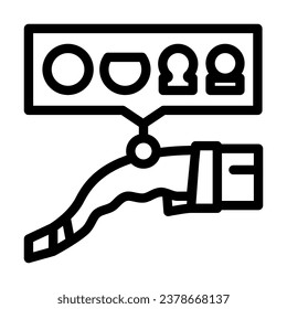 plug compatibility electric line icon vector. plug compatibility electric sign. isolated contour symbol black illustration