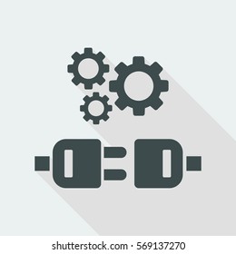 Plug connection system icon