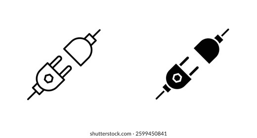 Plug connectionicons for ui. vector illustration
