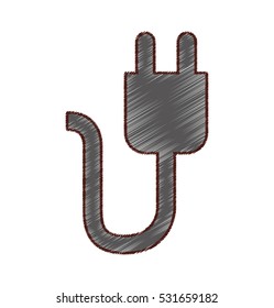 plug connector energy isolated icon vector illustration design