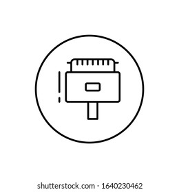 Plug, connector icon. Simple line, outline vector elements of connectors and cables icons for ui and ux, website or mobile application