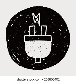 plug doodle drawing