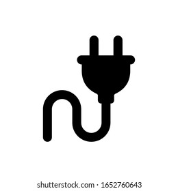 Plug electric cable wire icon