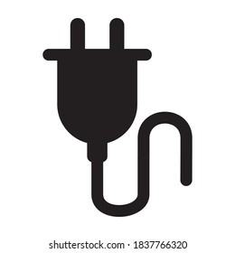 Plug Electric Cable Wire Icon Vector Illustration Design
