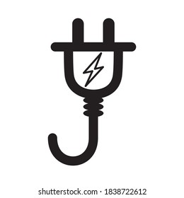 Plug Electric Cable Wire Icon Vector Illustration Design
