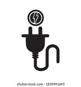 Plug Electric Cable Wire Icon Vector Illustration Design