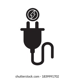 Plug Electric Cable Wire Icon Vector Illustration Design