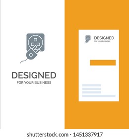 Plug, Electric, Electric, Cord, Charge Grey Logo Design and Business Card Template