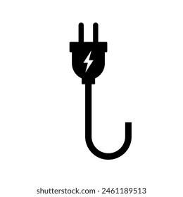 Stecker. Symbol für elektrischen Stecker. Vektorillustration. 