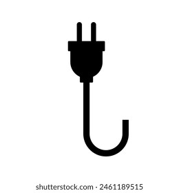 Plug. Electric Plug Icon Symbol. Vector Illustration. 