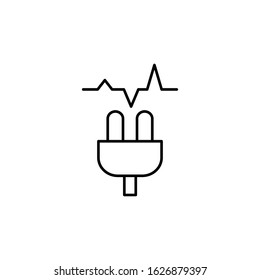 Plug, energy icon. Simple line, outline vector electro power icons for ui and ux, website or mobile application