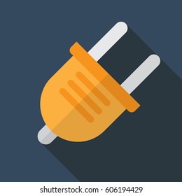 Plug flat icon