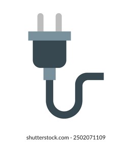 Plug Flat Icon Design Para Personal nad Uso comercial