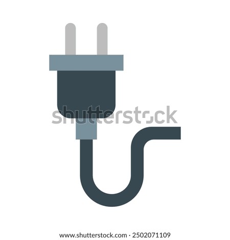 Plug Flat Icon Design For Personal nad Commercial Use