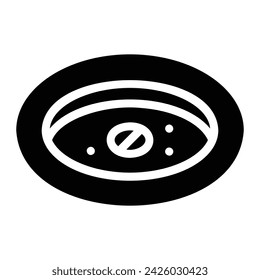 plug Glyph Icon Background White