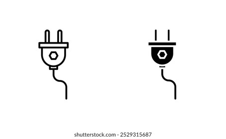 Plug-Icon-Konzept Stock-Vektor