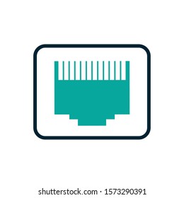 Plug icon design, Digital technology communication social media internet web and wireless theme Vector illustration