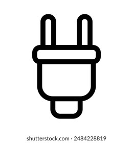 Plug icon design in filled and outlined style