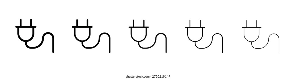 Plug design de ícone, logotipo, aplicativo, UI. Ilustração vetorial, EPS