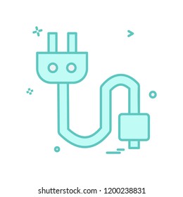 Plug icon design vector
