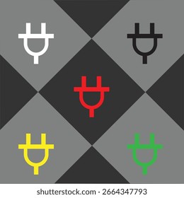 Diseño de icono de enchufe para su nueva idea de negocio.