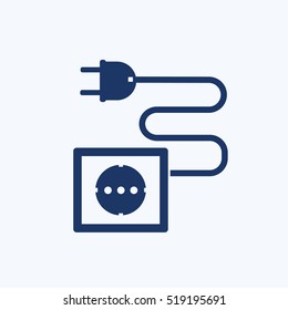 Plug icon design,clean vector