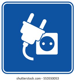 Plug icon design,clean vector