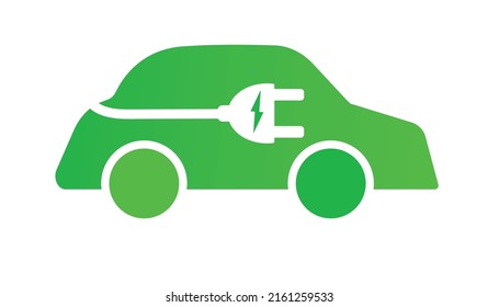 Plug icon, electric car. Electric vehicles charging point symbol. Eco-friendly hitbirt vehicle concept.